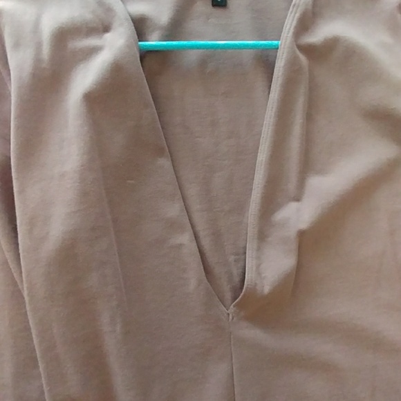 Express Brown Suave long sleeve bodysuit - Picture 3 of 4